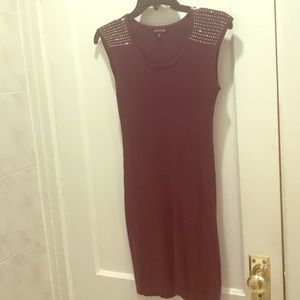 Dark Purple Sweater Dress by Express